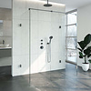 Sanitop Inloopdouche Compleet XL Just Creating Profielloos 100x160 cm Gunmetal