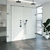 Inloopdouche Compleet XL Just Creating Profielloos 80x200 cm Gunmetal