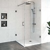 Sanitop Douchecabine Compleet Just Creating 2-Delig Profielloos 100x100 cm Gunmetal