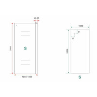 Inloopdouche Met Handdoekhouder Wiesbaden Sita Helder Glas 110x200 cm 8 mm Chroom