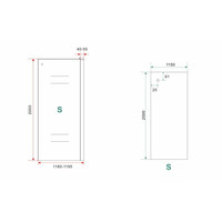 Inloopdouche Met Handdoekhouder Wiesbaden Sita Helder Glas 120x200 cm 8 mm Chroom