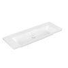 Villeroy & Boch Wastafel Villeroy & Boch Subway 3.0 Met CeramicPlus 0 Kraangaten Zonder Overloop 130x47x16.5 cm Wit Alpin