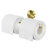 Geesa Toiletrolhouder dubbel Geesa Opal Goud geborsteld