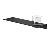 Planchet met Glas Geesa Leev 40 cm Zwart