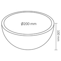 Waskom Differnz Boomer 20x10 cm Wit