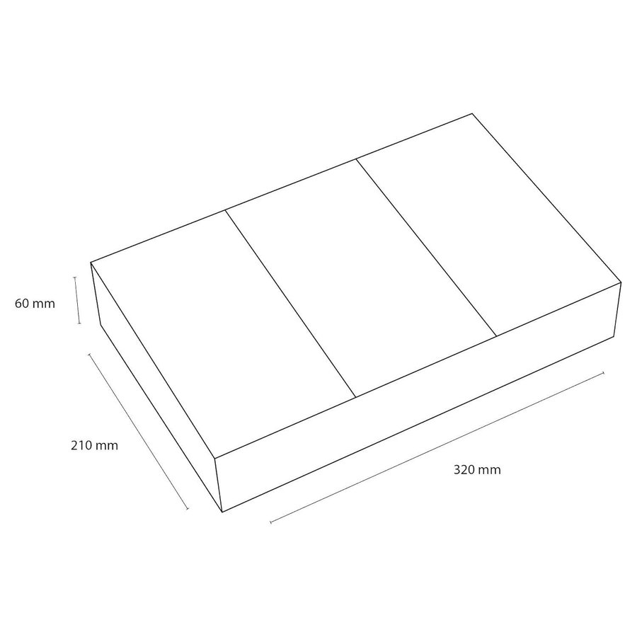 Lade Organizer Differnz 32x21x6 cm Grijs