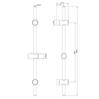 Glijstang Best Design Vita 68 cm Mat Goud