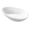 Cipi Waskom Cipi L'Uovo Basin 60x35x16cm Solid Surface Mat Wit