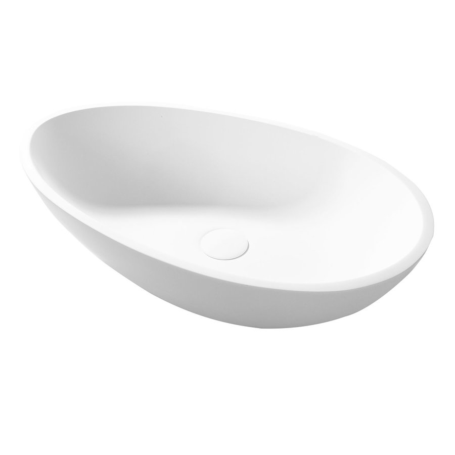 Waskom Cipi L'Uovo Basin 60x35x16cm Solid Surface Mat Wit