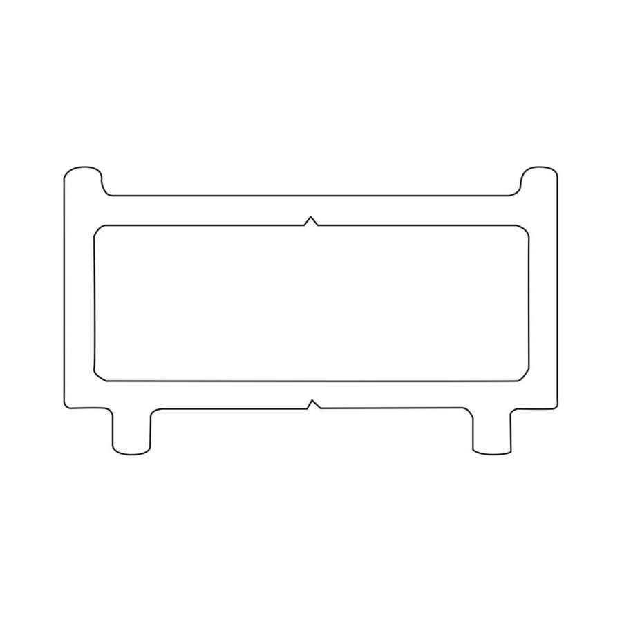 Sealskin Contour Verbredingsprofiel 1 cm Breed & 200 cm Hoog Goud Geborsteld