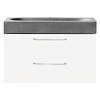 Differnz Badkamermeubelset Differnz Somero Met Beton Wastafel 60 cm Hoogglans Wit
