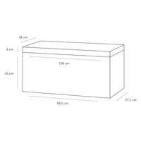 Badkamermeubelset Differnz Somero Met Polybeton Wastafel 100 cm Antraciet