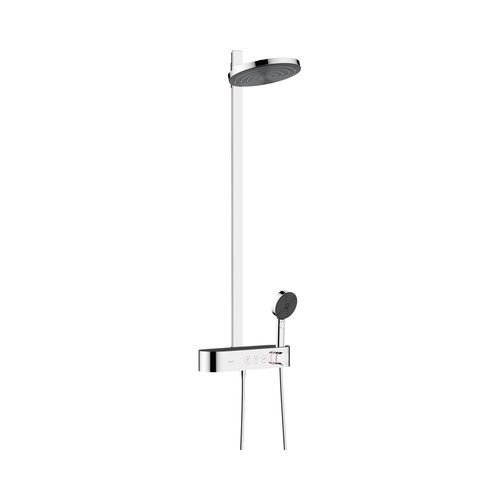 Regendouche set HansGrohe Pulsify S Showerpipe 2 Jets Met ShowerTablet Select 400 Chroom 