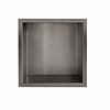 Wiesbaden Inbouwnis Wiesbaden Novi 30x30x10cm Gunmetal