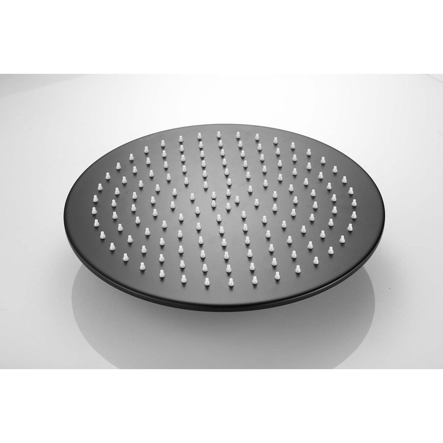 Hoofddouche AquaSplash Vision Rond 30 cm Mat Zwart