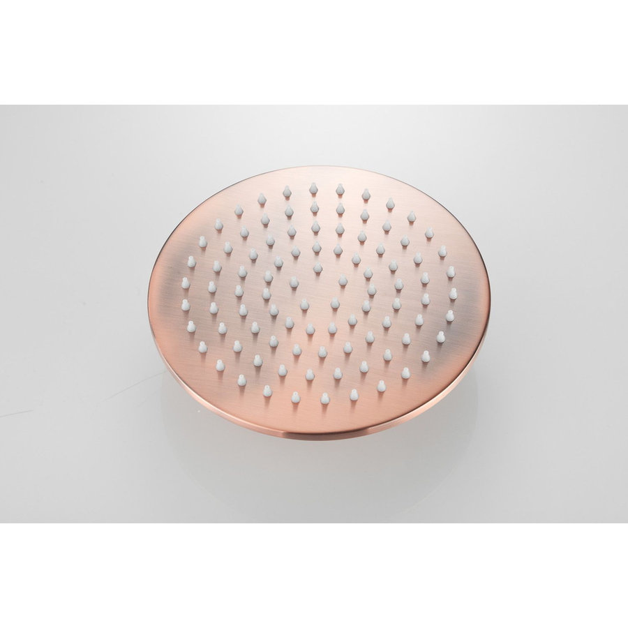 Hoofddouche AquaSplash Vision Rond 20 cm Geborsteld Koper