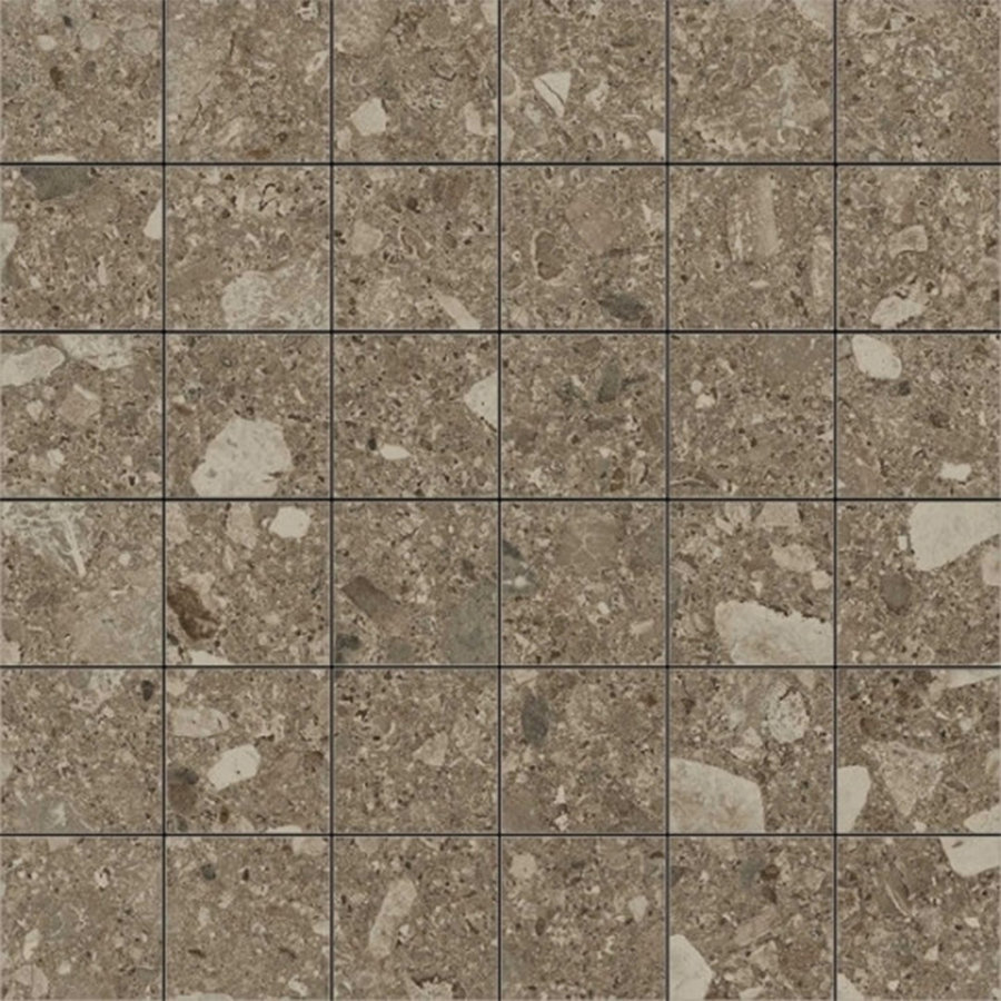 Mozaiek Marazzi Mystone Ceppo D 30x30cm Donker Beige (Prijs per 0,36 M2)