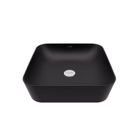 Opbouw Wastafel Creavit Juno 40x40cm Keramiek Zwart
