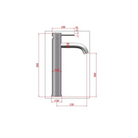 Wastafelkraan AquaSplash Plus 30.5 cm Geborsteld Koper