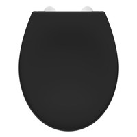 Toiletbril Schutte Lupos Softclose en Quick-Release Mat Zwart