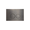 Qeramiq Bedieningsplaat Qeramiq Push Met DualfFush Frontbediening Metaal Rond Gunmetal