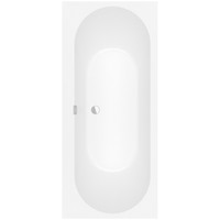 Ligbad Villeroy & Boch Oberon Duobad Quaryl 170 x 75 CM Met Poten Inclusief Overloopcombinatie Stone White