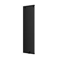 Handdoekradiator Aquasplash Siela Enkel 180 x 46,2 cm Mat Zwart