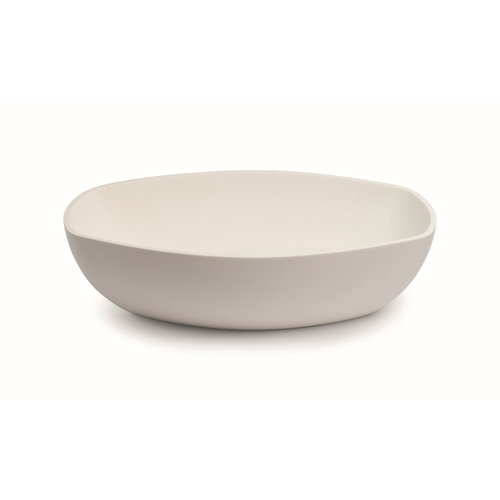 Waskom Opbouw Luca Sanitair Danish Oval 48x32,5x13,5 Mineral Stone Mat Wit 