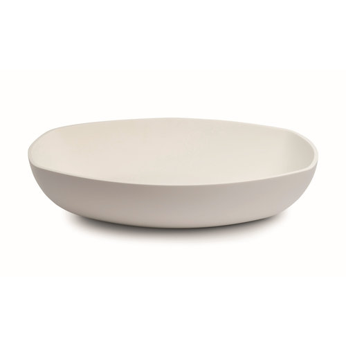 Opzetwastafel Luca Sanitair Danish Oval 57x38x13,5 Mineral Stone Mat Wit OP=OP 