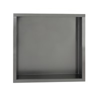 Inbouwnis Sanilux Napo Wand 30x30x7 cm Gunmetal