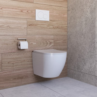 Geberit Sigma 8 (UP720) Toiletset set62 Mudo Rimless Met Sigma 80 Drukplaat