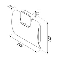 Toiletrolhouder Geesa Topaz Met Klep Chroom