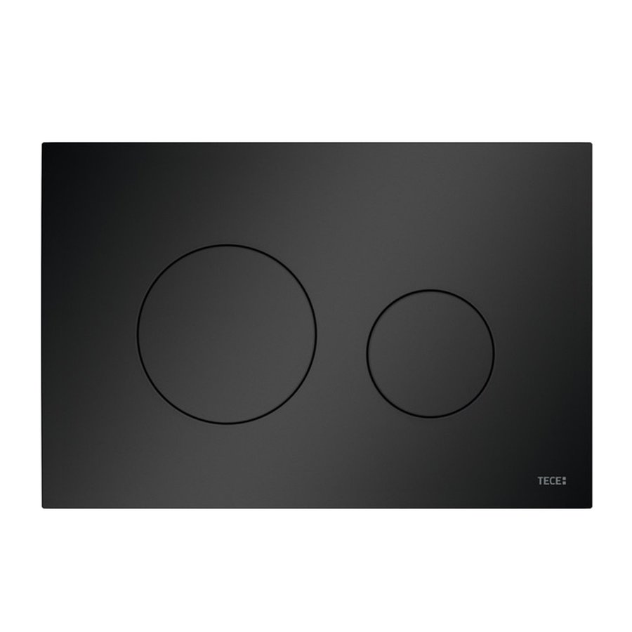 Bedieningsplaat TECE Loop Met Duospoeltechniek Kunststof Mat Zwart