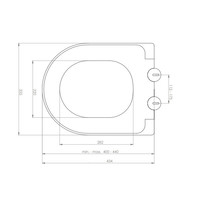 Wandcloset Wiesbaden Stereo Rimless Met Softclose Zitting Mat Grijs