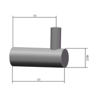 Handdoek Haak Aquasplash Academy Mat Zwart