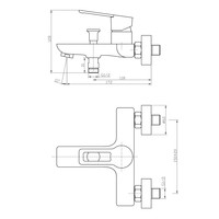 Badkraan Sanimar Braga Compleet Geborsteld Inox