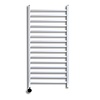 Sanicare Elektrische Radiator Sanicare Qubic 126.4x60 cm Wit Met Zwarte Thermostaat 773 Watt