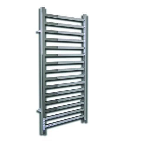 Elektrische Radiator Sanicare Qubic 126.4x60 cm Chroom Met Chrome Thermostaat 565 Watt 