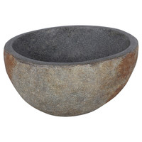 Waskom Differnz Riverstone Diameter 23-25cm Natuursteen Grijs