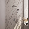 Inbouw Regendouche Set Brauer Chrome Edition Gebogen Wanduitloop Ronde Hoofddouche 30 cm Met Glijstang en Handdouche 3 Standen