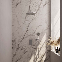 Inbouw Regendouche Set Brauer Chrome Edition Gebogen Wanduitloop Ronde Hoofddouche 30 cm Met Handdouche 3 Standen