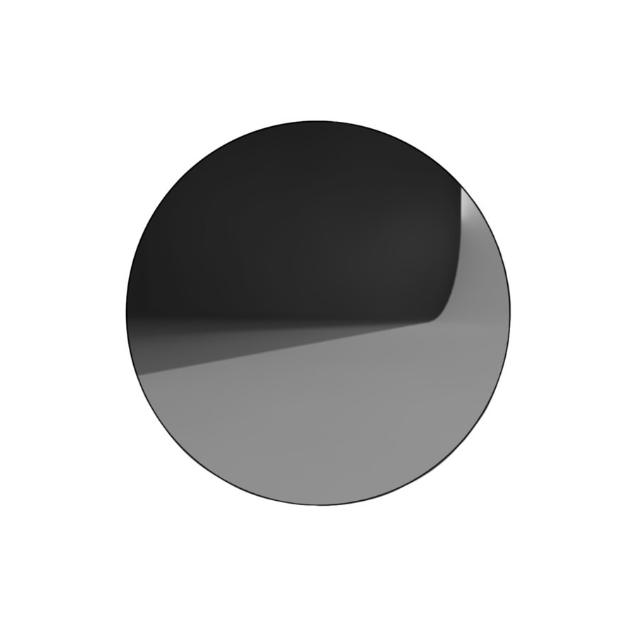 Badkamerspiegel Rond Martens & Meijer Toronto Mat Zwart RVS Frame (alle maten)