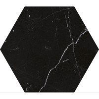 Hexagon Vloertegels Azulejo Carrara Black 22.5x25.9 cm (Prijs per m2)