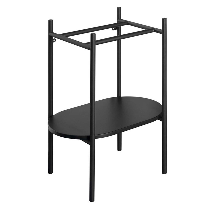 Wastafel Onderstel Sapho Puno 55x78x36 cm Mat Zwart