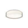 Bellezza Bagno Plafond/Wandlamp Bellezza Bagno Bart IP44 3000 Kelvin 30x9 cm SMD LED Mat Wit Glas/Helder Glas