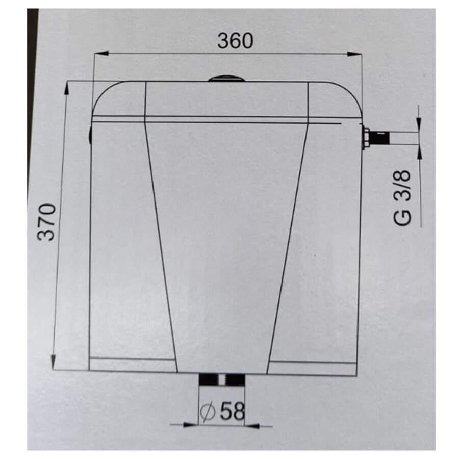 Toilet Reservoir Allibert Oryo Wit