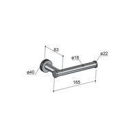 Toiletrolhouder Hotbath Cobber X Mat Zwart