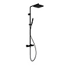 Thermostatische Stortdoucheset Hotbath Gal 128 cm Mat Zwart