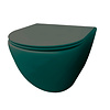 Best Design Wandcloset Best Design Morrano Rimfree Blinde Bevestiging incl Zitting Mat Groen