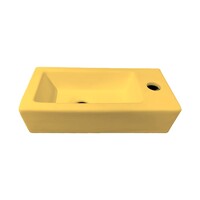 Fontein Best Design Morrano 37x18x9 cm Rechts Mat Geel